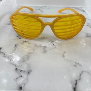 Yellow Shutter Sunglasses